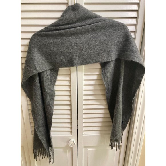 Cashmere Boutique Pure Cashmere Unisex Scarf-Charcoal - Picture 2 of 4